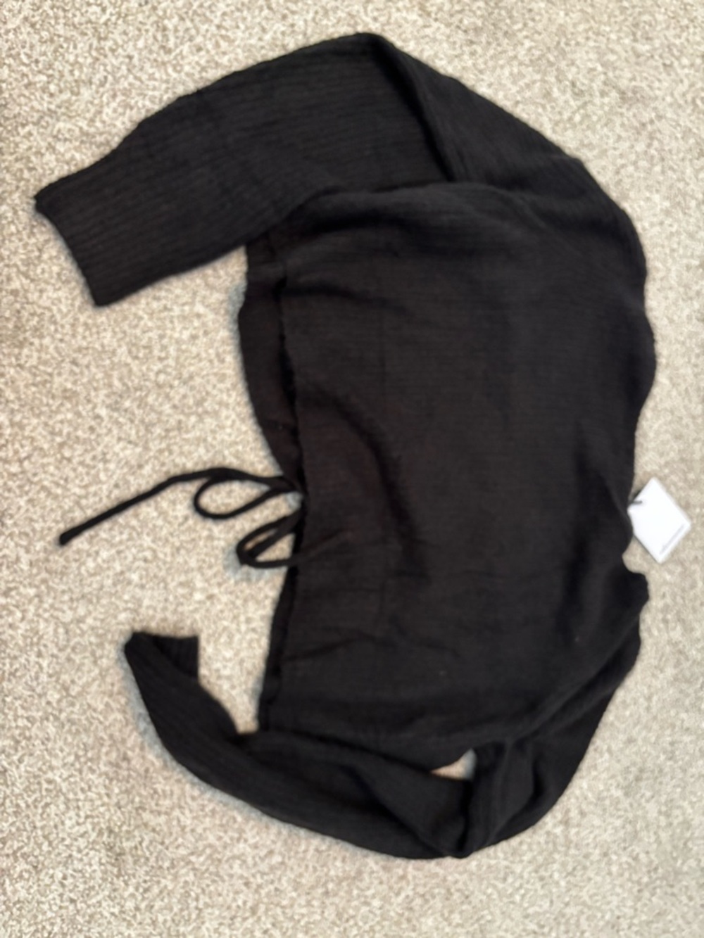 Black Women’s Tie-Side Sweater